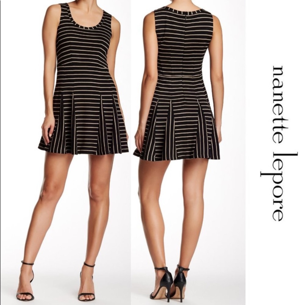 Nanette Lepore Fair Game Striped Dress Size 2